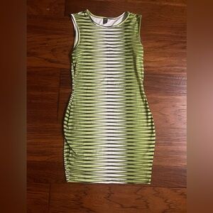 Graphic sleeveless mini dress